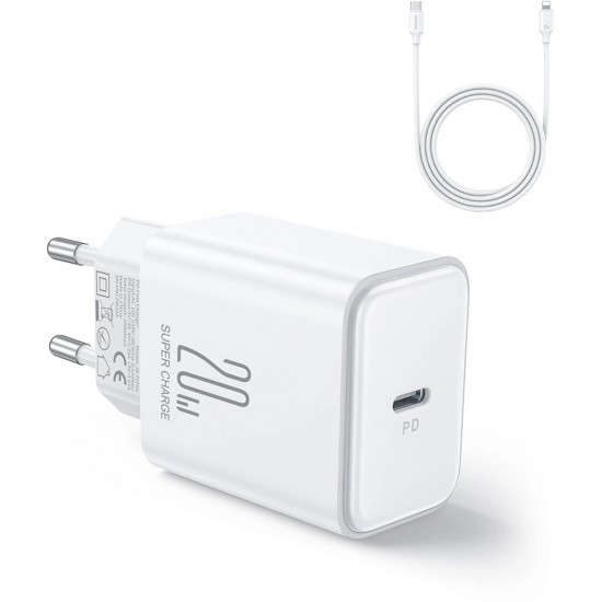 Joyroom 20W USB C PD Charger with USB C Cable - Lightning Joyroom JR-TCF06 (universal)