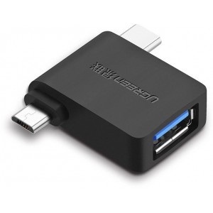 Ugreen adapter OTG USB USB 3.2 Gen 1 (5Gbps) - USB Type C / micro USB black (30453) (universal)