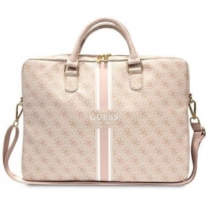 Guess 4G Printed Stripes bag for a 16" laptop - pink (universal)