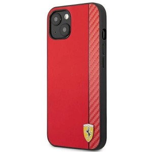 Ferrari FESAXHCP13SRE iPhone 13 mini 5.4" red/red hardcase On Track Carbon Stripe (universal)