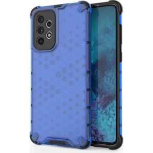 Hurtel Honeycomb case armored cover with a gel frame for Samsung Galaxy A73 blue (universal)