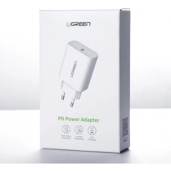 Ugreen USB charger Power Delivery 3.0 Quick Charge 4.0+ 20W 3A white (60450) (universal)