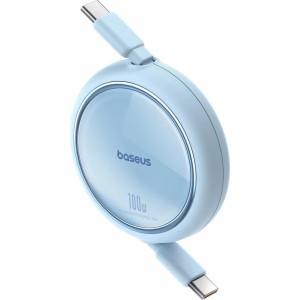 Baseus Free2Draw Mini USB-C - USB-C 100W 1m retractable cable - blue (universal)