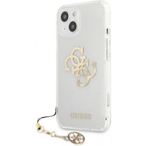 Guess GUHCP13SKS4GGO iPhone 13 mini 5.4" Transparent hardcase 4G Gold Charms Collection (universal)