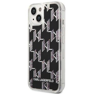 Karl Lagerfeld KLHCP14SLMNMK iPhone 14 6.1 "hardcase black / black Liquid Glitter Monogram (universal)