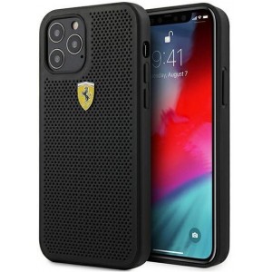 Ferrari FESPEHCP12MBK iPhone 12/12 Pro 6.1" black/black hardcase On Track Perforated (universal)