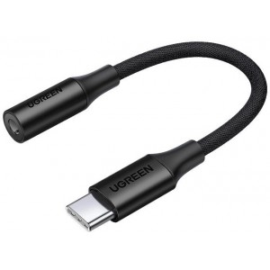 Ugreen Headphone Adapter 3.5mm Mini Jack to USB Type C 10cm Black (AV161 50631) (universal)