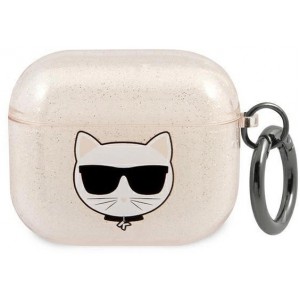 Karl Lagerfeld KLA3UCHGD AirPods 3 cover złoty/gold Glitter Choupette (universal)