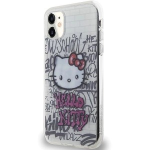 Hello Kitty IML Kitty On Bricks Graffiti case for iPhone 11 / Xr - white (universal)