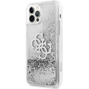 Guess GUHCP12LLG4GSI iPhone 12 Pro Max 6.7" silver/silver hardcase 4G Big Liquid Glitter (universal)