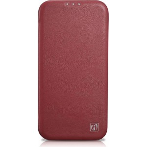 Icarer CE Premium Leather Folio Case iPhone 14 Plus Magnetic Flip Leather Folio Case MagSafe Red (WMI14220715-RD) (universal)