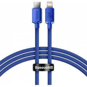 Baseus Crystal Shine Series cable USB cable for fast charging and data transfer USB Type C - Lightning 20W 1.2m blue (CAJY000203) (universal)