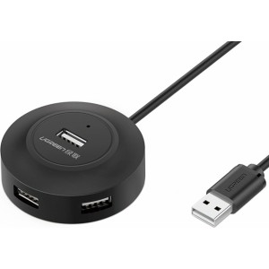 Ugreen HUB 4in1 USB-A - 4xUSB-A 2.0 480Mb/s 1m black (CR106) (universal)