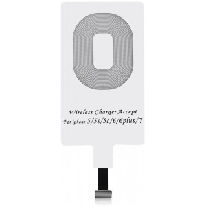 Choetech Choietech Adapter for Wireless Charging Qi Lightning Induction Insert white (WP-IP) (universal)