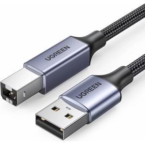 Ugreen USB Type B printer cable (male) - USB 2.0 (male) 480 Mbps 5 m black (US369 90560) (universal)