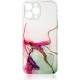 4Kom.pl Marble Case case for iPhone 12 gel cover mint marble