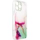 4Kom.pl Marble Case case for iPhone 12 gel cover mint marble