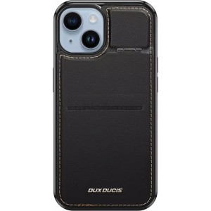 Dux Ducis 3in1 wallet case with stand for iPhone 15 MagSafe RFID blocking Dux Ducis Rafi Mag - black