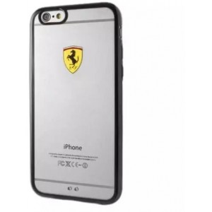 Ferrari Etui na telefon Ferrari Hardcase iPhone 6/6S racing shield transparent black