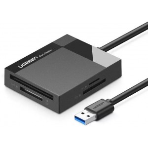 Ugreen USB 3.0 SD / micro SD / CF / MS memory card reader black (30231)