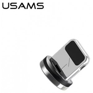 Usams Magnetic Adapter Lightning bulk silver/silver SJ157USBTA (US-SJ157)