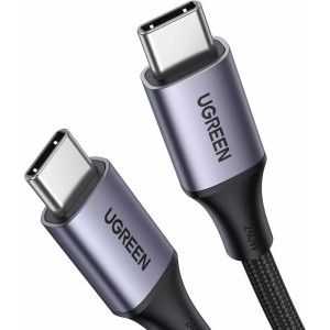 Кабель USB Type C - USB Type C, 240Вт, 5А, PD, 2м, UGREEN 90440 US535, серый, 6957303894406
