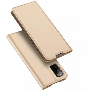 Dux Ducis Skin Pro holster cover with flip cover for Samsung Galaxy A03s gold