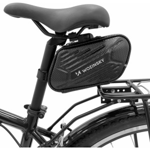 Wozinsky bicycle saddle bag waterproof 1.5 l black (WBB27BK)