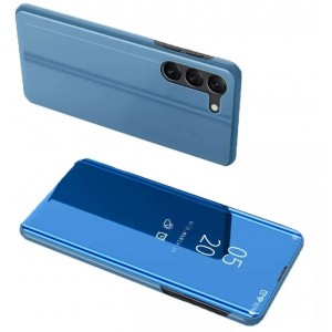 4Kom.pl Clear View Case for Samsung Galaxy S23 flip cover blue