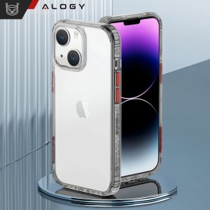 Alogy Protective Case Protective Cover for Apple iPhone 14 Black and transparent
