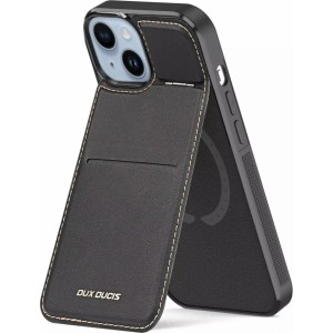 Dux Ducis 3in1 wallet case with stand for iPhone 15 MagSafe RFID blocking Dux Ducis Rafi Mag - black