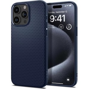 Spigen Etui Spigen Liquid Air do Apple iPhone 15 Pro Navy Blue