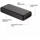 4Kom.pl Powerbank External battery VEGER A20 - 20,000mAh black (W2015)