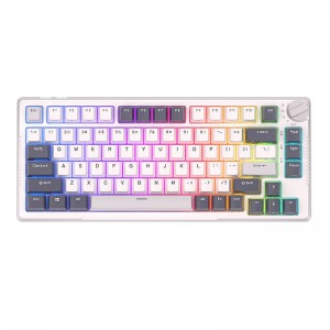 Royal Kludge Mechanical keyboard Royal Kludge RKH81 RGB, Sky cyan switch (white)