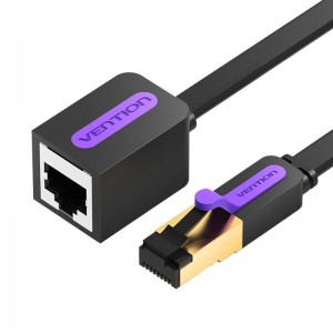 Vention Flat Network Cable Extension Category 7 Vention ICBBG 1.5m Black