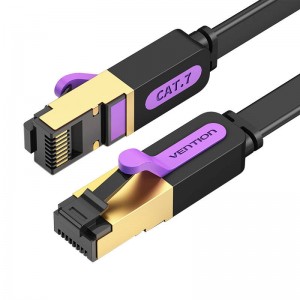 Vention Flat UTP Category 7 Network Cable Vention ICABF 1m Black