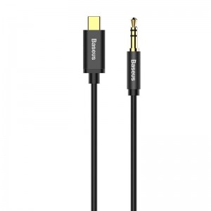 AUX kabelis USB-C uz 3.5 mm, 1.2m, Baseus Yiven Premium CAM01-01, 6953156262553