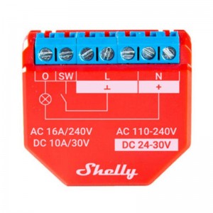 Shelly Wi-Fi Smart Relay Shelly Plus 1PM, 1 channel 16A, with power metering