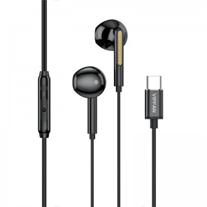 Vipfan Wired in-ear headphones Vipfan M11, USB-C (black)