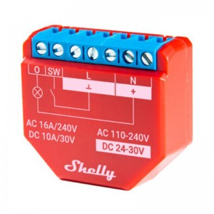 Shelly Wi-Fi Smart Relay Shelly Plus 1PM, 1 channel 16A, with power metering