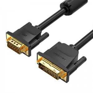 Vention DVI(24+5) to VGA Cable 5m Vention EACBJ (Black)