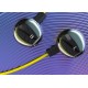 Ikaku KSC-379 Universālas Vieglas HiFi In-Ear Austiņas 3.5mm ar Mikrofonu 1.2m Dzeltenas