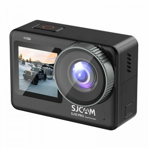 Sjcam SJ10 Pro Wi-Fi Ūdendroša 30m Kamera 4K 60fps 6-Axis Gyro 5G 2.33'' UHD IPS LCD Melna