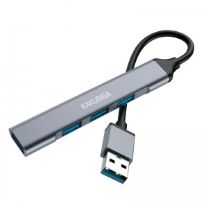 Ikaku KSC-751 KUOFENG 4in1 Адаптер-разветвитель (USB на USB3.0 + USB2.0 x3) Grey