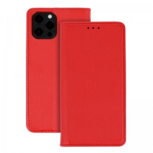 Takeme Чехол-книжка с магнетической фиксацией без клипсы Xiaomi Redmi Note 11 / Note 11S Красный