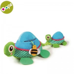 Oops Turtle Daudzfunkcionālā attīstoša rotaļlieta bērniem no 3m+ ar vibrāciju / pīkstinātāju un elementu zobiņiem Krāsaina 11006.00