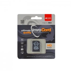 Imro Atmiņas Karte microSDHC / 4GB / cl. 10 + Adapteris