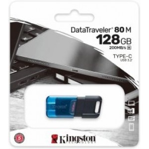 Kingston DataTraveler 80 M USB-C 128GB Zibatmiņa
