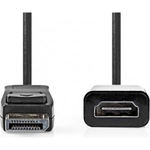 Nedis CCGP37150BK02 Кабель DisplayPort Male | HDMI™ | 1080p | 0,20 m