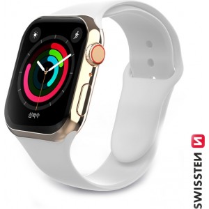 Swissten Silikona Siksniņa priekš Apple Watch 1/2/3/4/5/6/SE / 38 mm / 40 mm / Balta